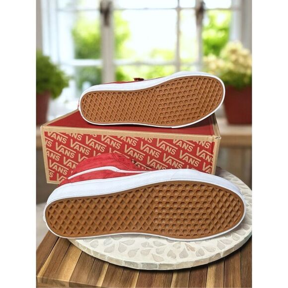 Vans UA SK8-Hi Reissue Pig Suede Red Old Skool Authentic Men's 11 New In Box - Picture 7 of 9
